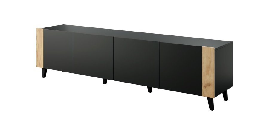 TV FARO kabinet 200x42x52 sort mat + egetr #1