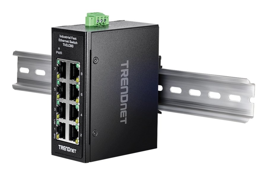 Trendnet TI-ELC80 netv�rksswitch Ikke administreret Fast Ethernet (10/100) Sort #6