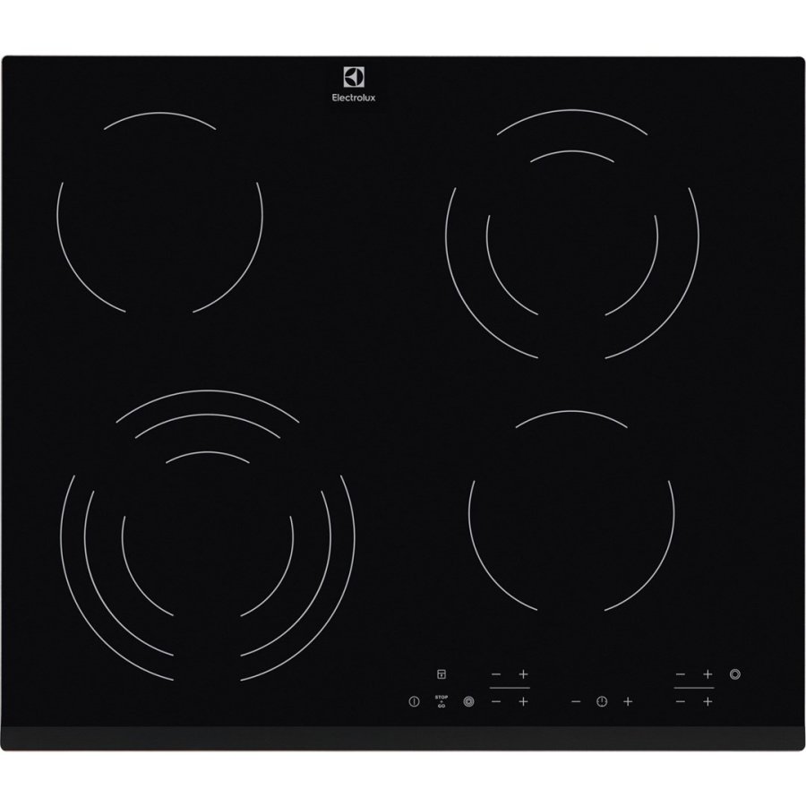 Electrolux EHF6343FOK kogeplade Sort Indbygget 60 cm Keramisk 4 zone(s) #1