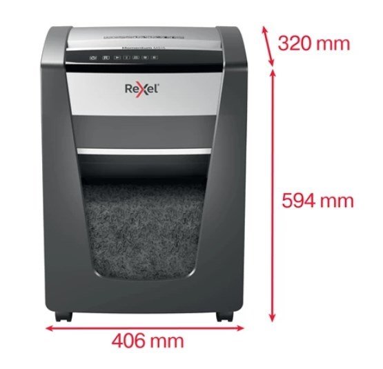 Rexel Momentum M515 paper shredder Micro-cut shredding 1.5 cm Black #4