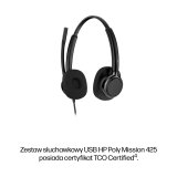 HP Poly Mission 425 Stereo USB Wired Headset Classic (Bulk) #3
