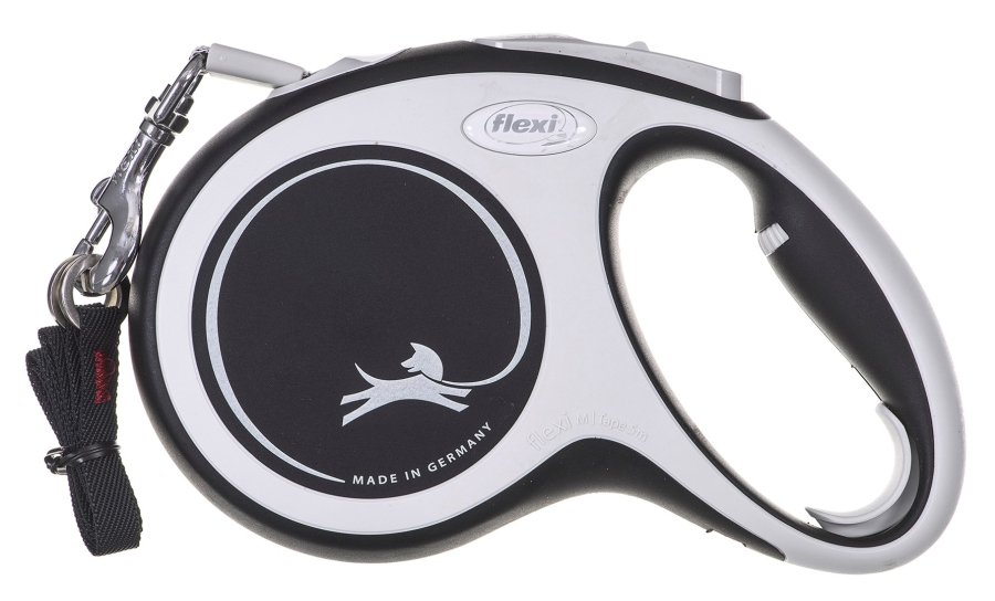 Flexi New Comfort M Tape 5 m Sort Hund Fleksibel hundesnor #1