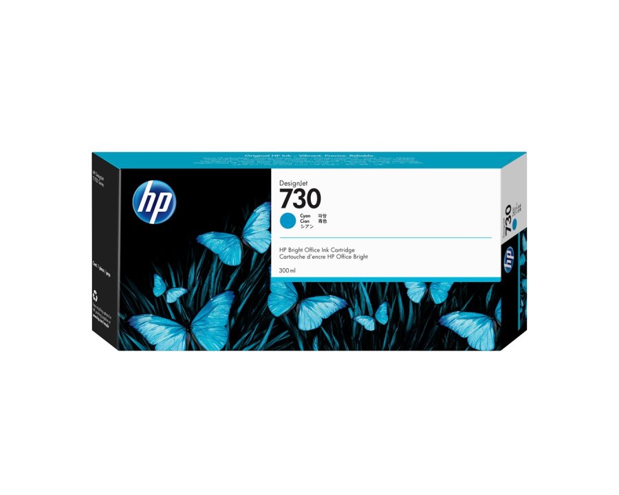 HP 730 300-ml Cyan DesignJet Ink Cartridge #1