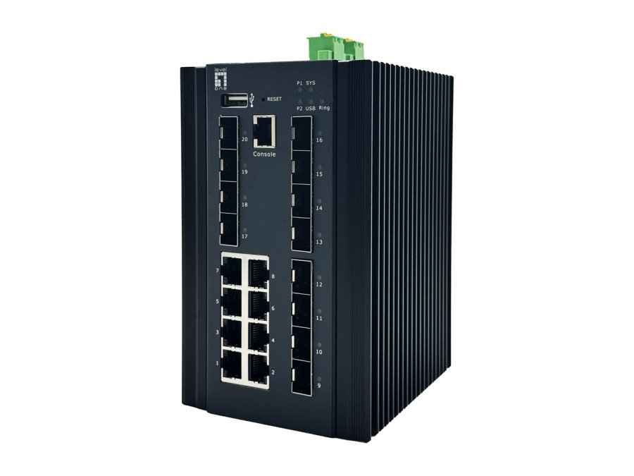 LevelOne IGU-2072 netv�rksswitch Administreret L2+ Gigabit Ethernet (10/100/1000) Sort #1