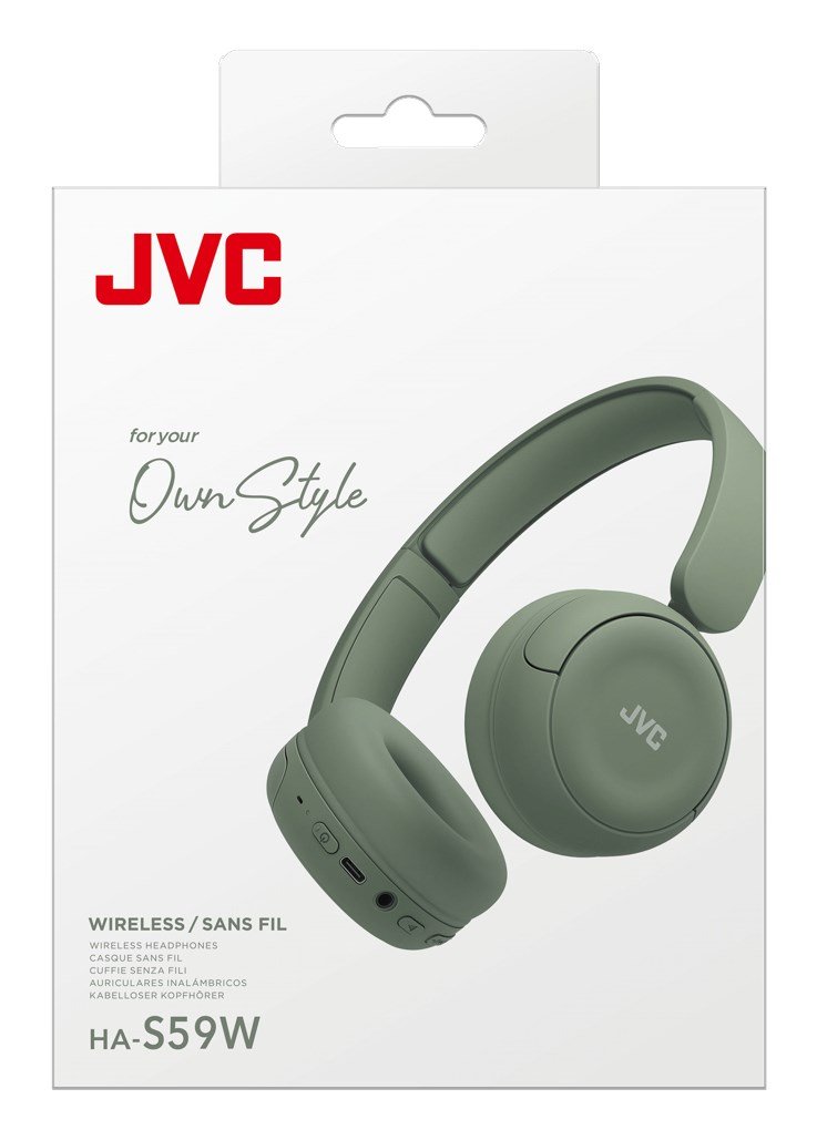 JVC HA-S59W Headset Kabel & tr�dl�s Musik/hverdag USB Type-C Bluetooth Gr�n #4