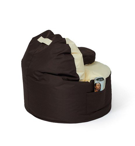 Puf GO GIFT Beige Bronze Oxford tejido antidesgarros 120 x 90 x 90 cm #3