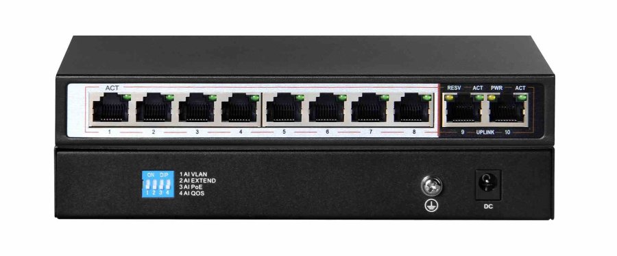 Extralink EX.14312 netvrksswitch Ikke administreret L2 Gigabit Ethernet (10/100/1000) Strm over Ethernet (PoE) Sort #4