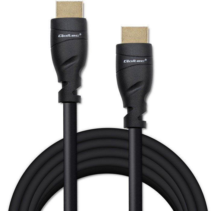 Qoltec 50353 HDMI v2.1 kabel Ultra hj hastighed 8K | 60Hz | 26AWG | GULD | 5m #4