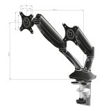 Desk mount Iiyama DS3002C-B1 - adjustable arm #10