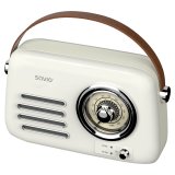 SAVIO RS-02 Brbar radio, hvid #2