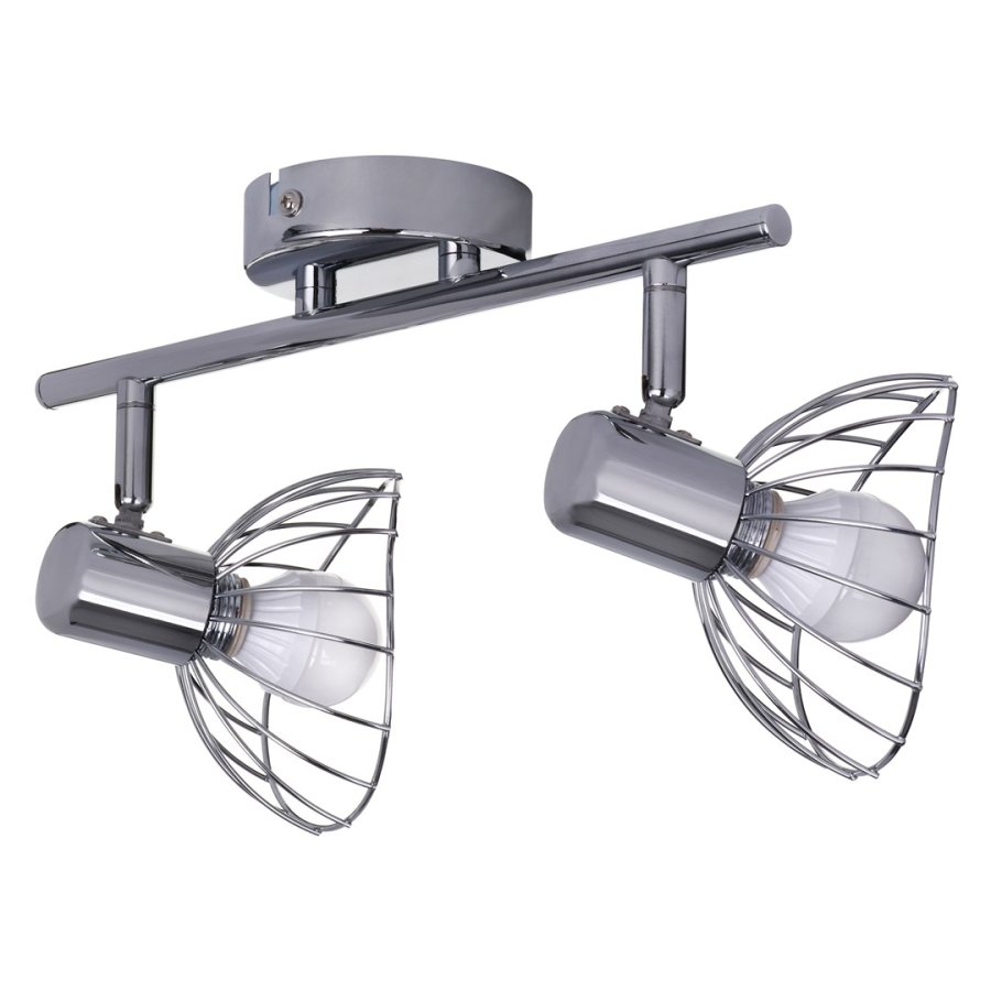 Activejet GIZEL dobbelt loft vglampe strip krom E14 vglampe til stuen #1