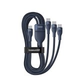 Baseus Flash Series Type C til C+C+C hurtigopladningskabel 480 Mbps Bl #3