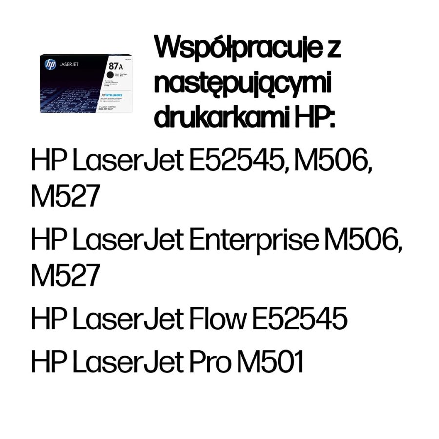HP Original 87A LaserJet-tonerpatron, sort #3