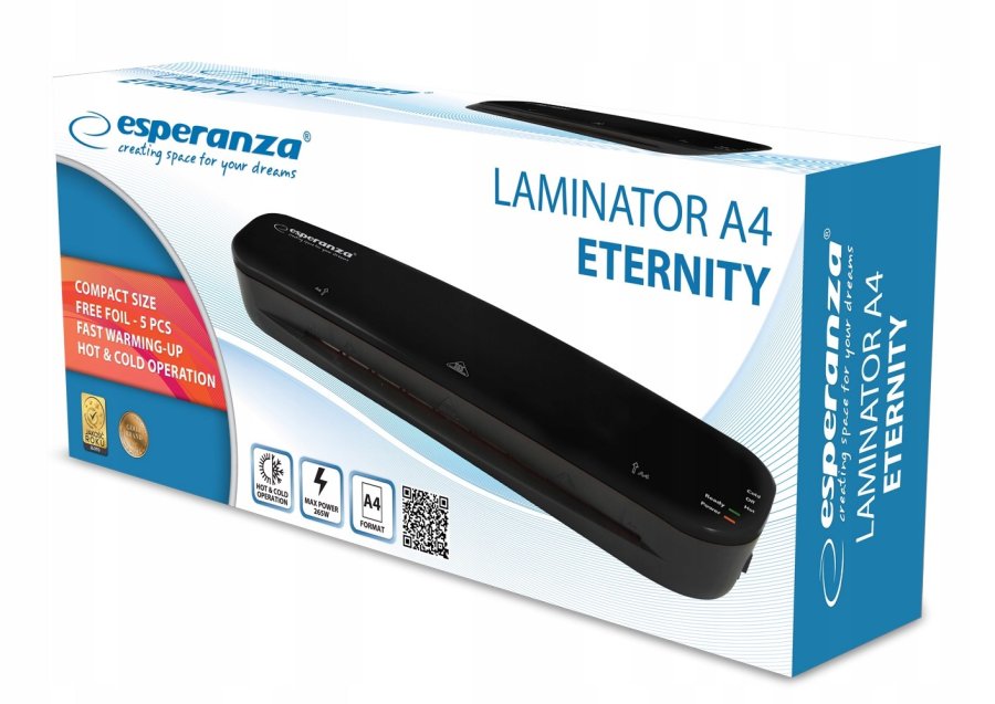Esperanza EFL002 lamineringsmaskine Kold/varm lamineringsmaskine 250 mm/min Sort #3