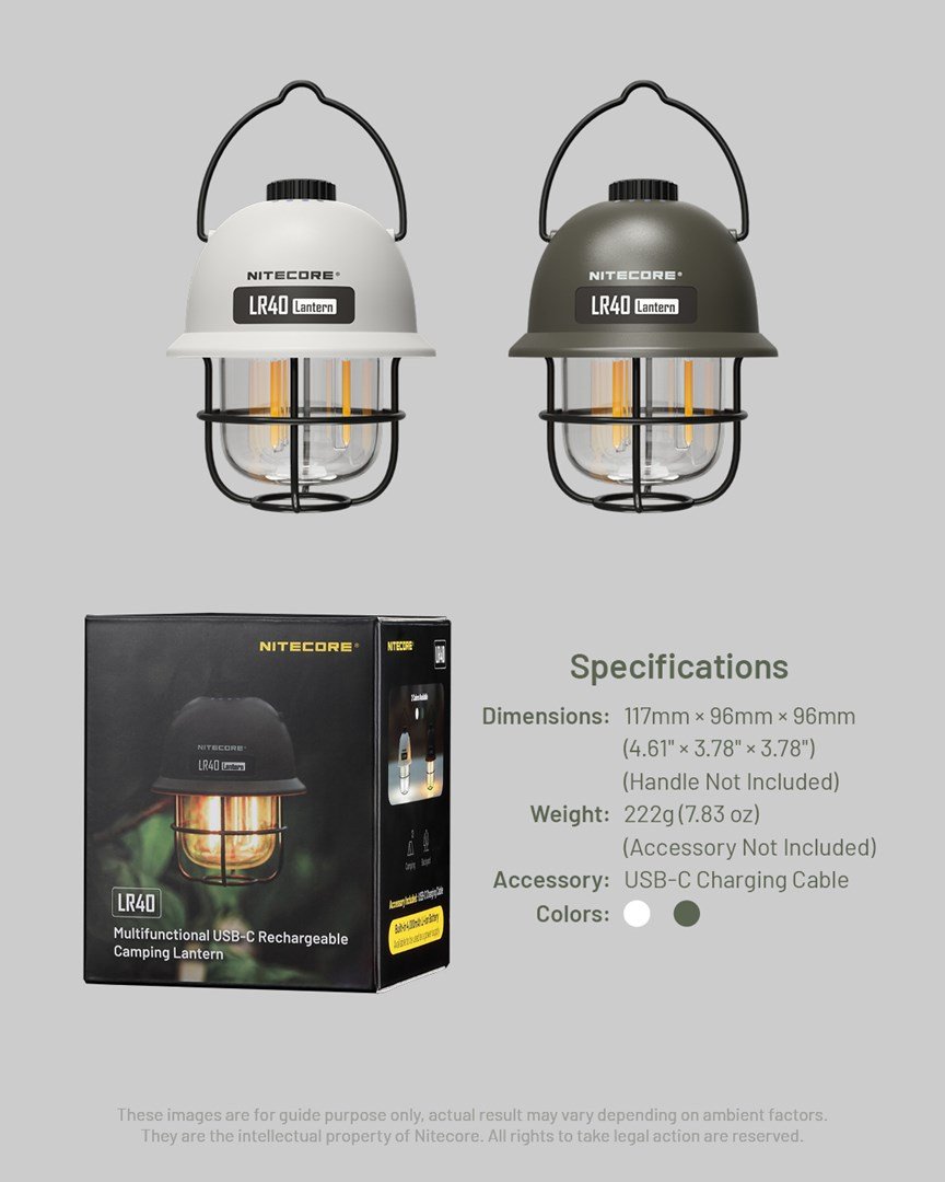 Nitecore LR40 Grn campinglampe -100 lumen #9