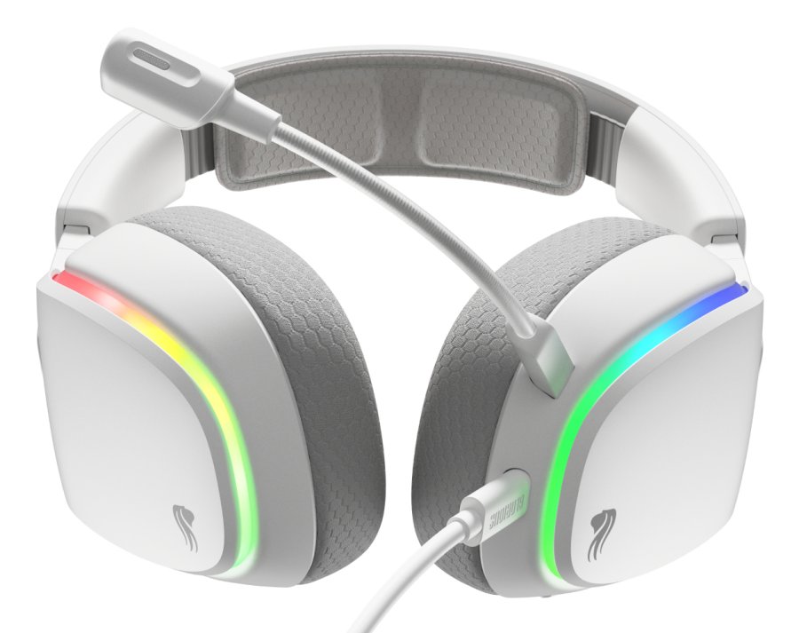 Glorious Gaming GHS Eternal RGB Headset Ledningsf�rt Spil USB Type-C Hvid #21