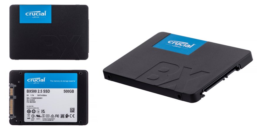 Crucial CT500BX500SSD1 intern solid state drev 2.5