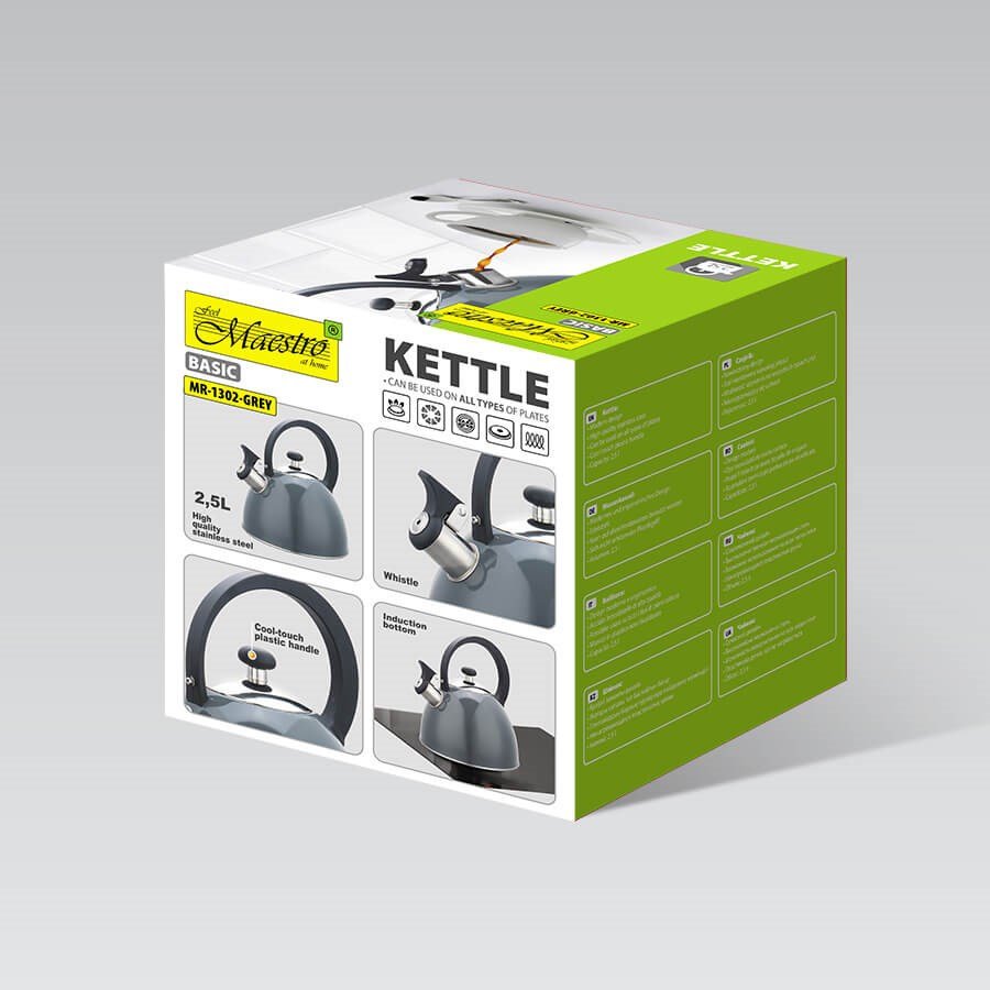Maestro MR-1302-GREY kedel 2,5 L Gr #11
