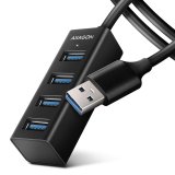 Axagon HUE-M1AL interface hub USB 3.2 Gen 1 (3.1 Gen 1) Type-A 5000 Mbit/s Sort #2