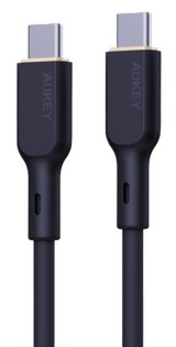 AUKEY CB-SCC101 USB-C Type-C Power Delivery PD 100W 5A 1m Silikon Sort #5