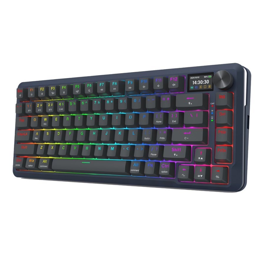 REDRAGON K708-RGB-PRO FLEKACT tastatur USB + RF Wireless + Bluetooth Sort #7