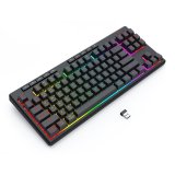 REDRAGON K516RGB-PRO SHIVA PRO 87 tastatur USB + RF Wireless + Bluetooth Sort #6