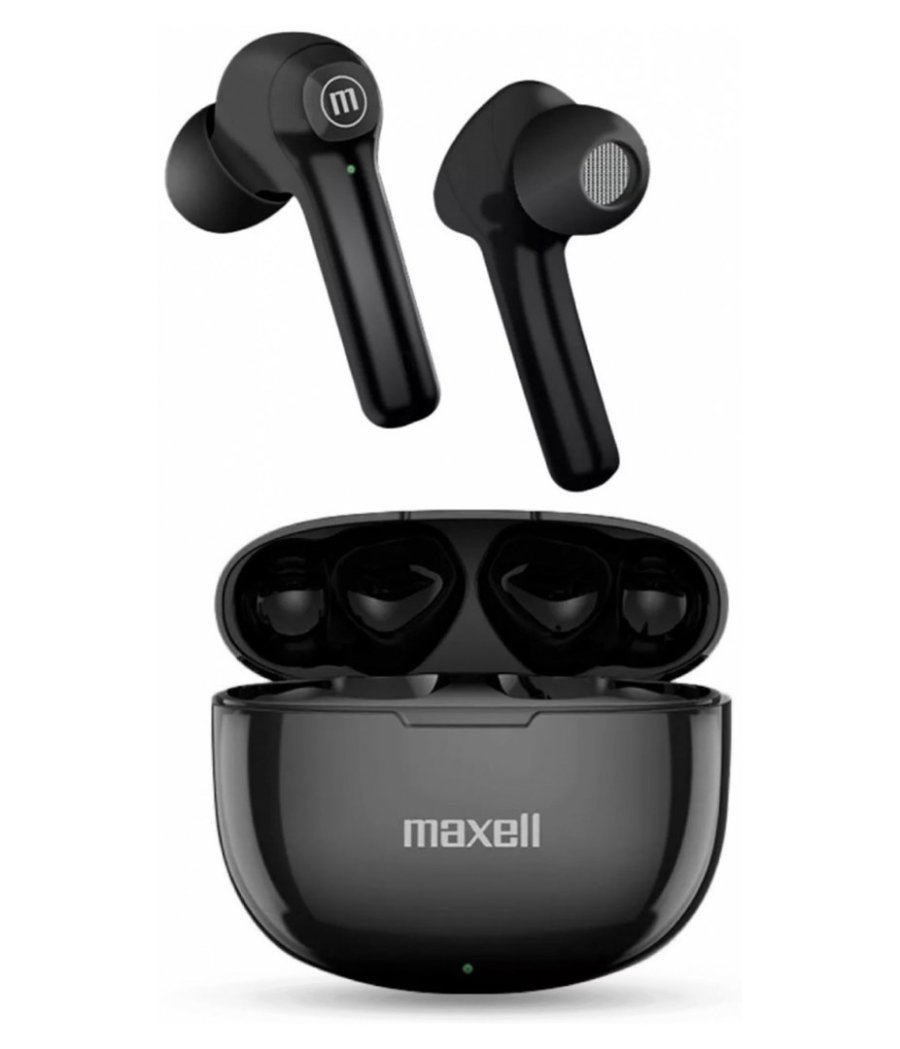 Maxell Dynamic+ tr�dl�se hovedtelefoner med opladningsetui Bluetooth sort #1
