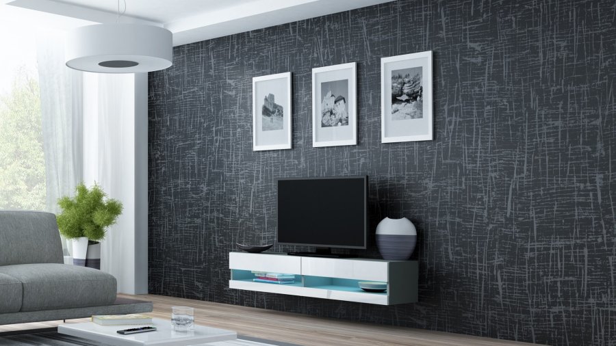 Cama RTVVIGO140N S/B TV stativ & underholdningscenter 2 hylder #1
