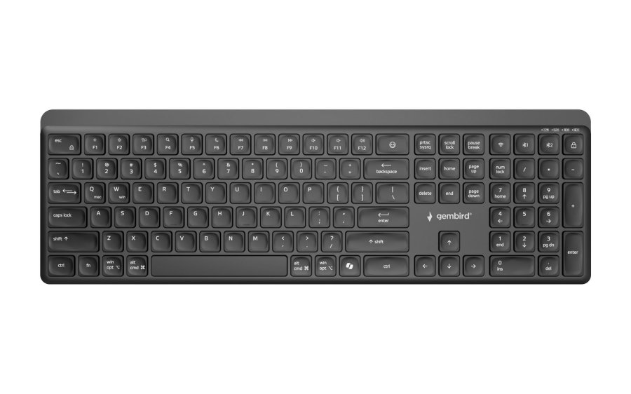 Gembird KB-WPS-03 tastatur Kontor RF tr�dl�s + Bluetooth QWERTY US International Sort #8