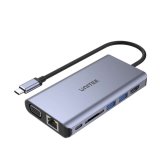 Unitek D1019B USB-C Hub 8W1 USB-C 3.1, PD 100W, D1019B #1