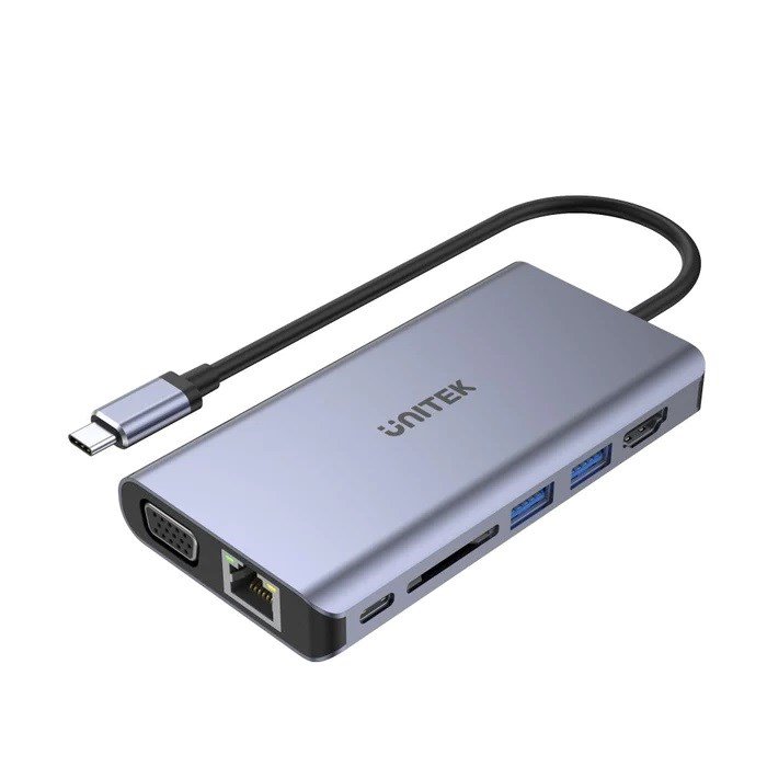 Unitek D1019B USB-C Hub 8W1 USB-C 3.1, PD 100W, D1019B #1