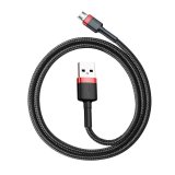 Micro USB-kabel Baseus Cafule 1.5A 2m (rd/sort) #1
