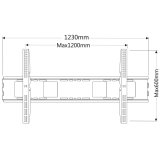 LED/LCD TV Wall Mount 55-100 inch 150kg Slim 36mm Techly #3