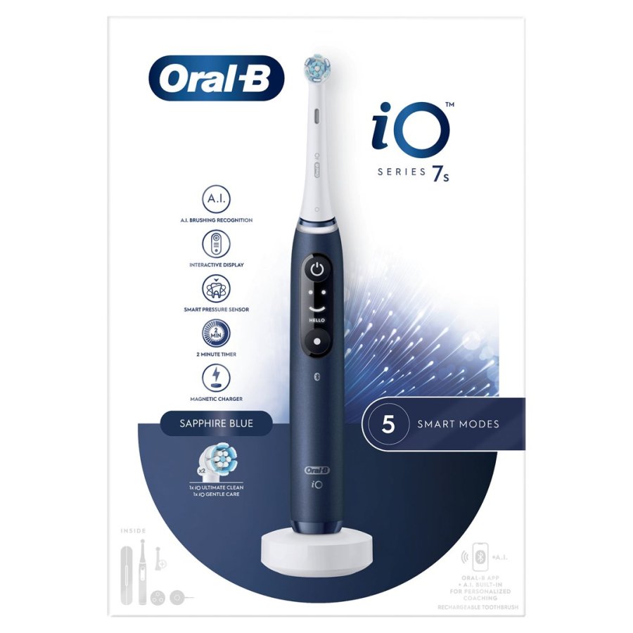 Oral-B iO 7S Voksen Elektrisk tandbrste Bl, Hvid #4