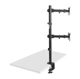 Maclean MC-967 Dobbelt lodret skrmholder til skrivebord max VESA 100x100, 13-27