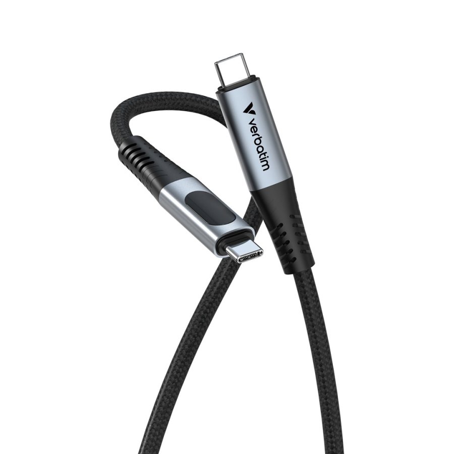 Verbatim 31849 USB-kabel USB4 Gen 2x2 1,2 m USB C Sort #1