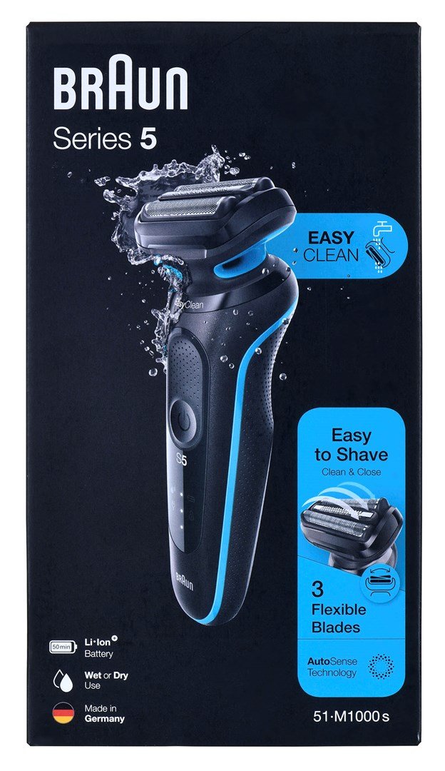 Braun Series 5 51-M1000s Folie shaver Sort, Bl #15