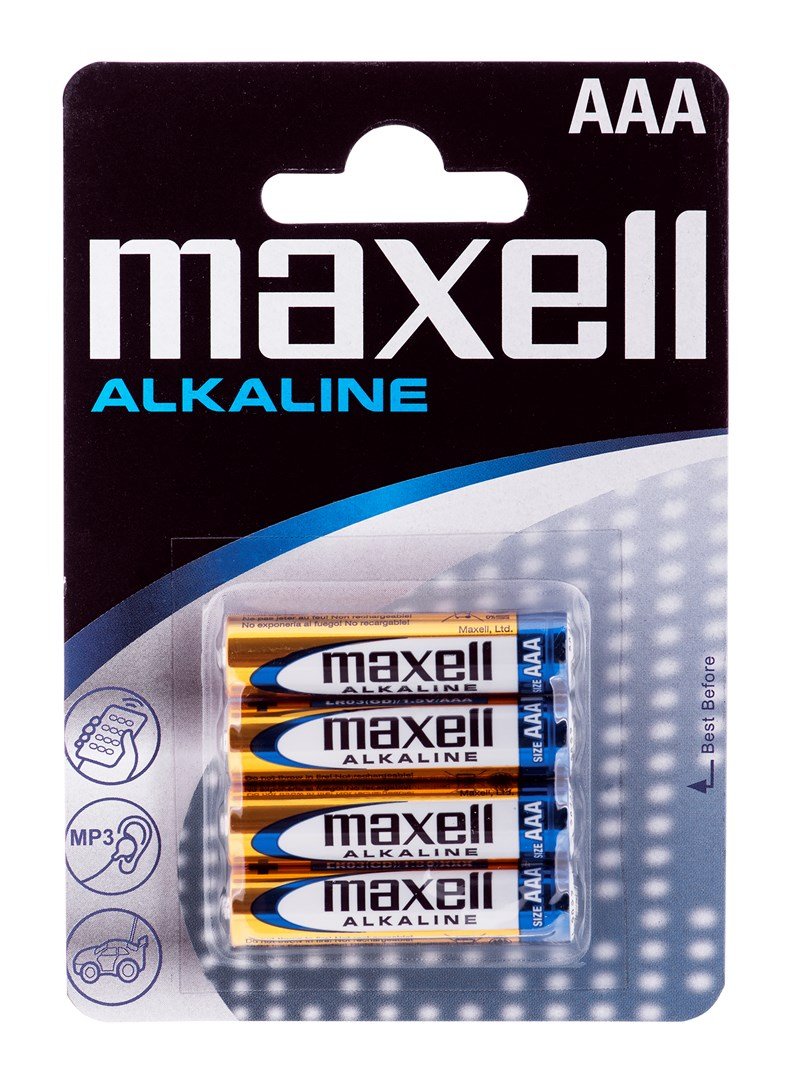 Maxell Battery Alkaline LR-03 AAA 4-Pack Engangsbatteri #1