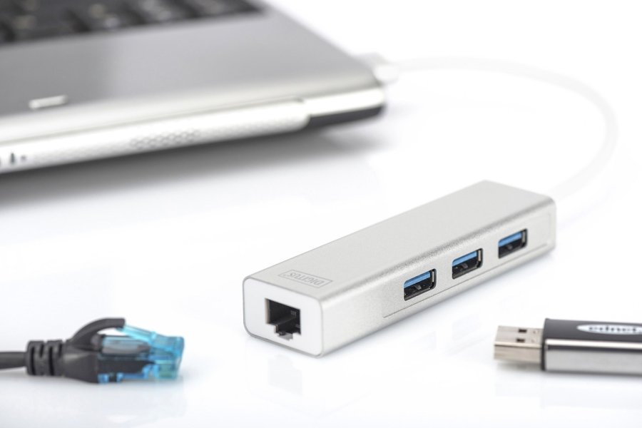 Digitus DA-70250-1 dockingstation USB 3.2 Gen 1 (3.1 Gen 1) Type-A Slv, Hvid #4
