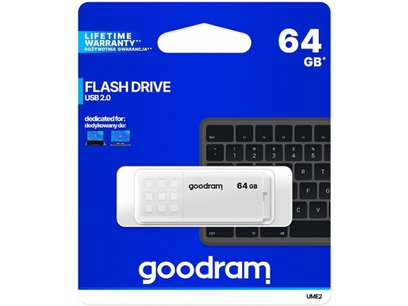 Goodram USB-stick UME2 64 GB USB Type-A 2.0 Hvid #4
