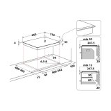 Whirlpool SMO 654 OF/BT/IXL Sort Indbygget 65 cm Zone induktionskogeplade 4 zone(s) #8