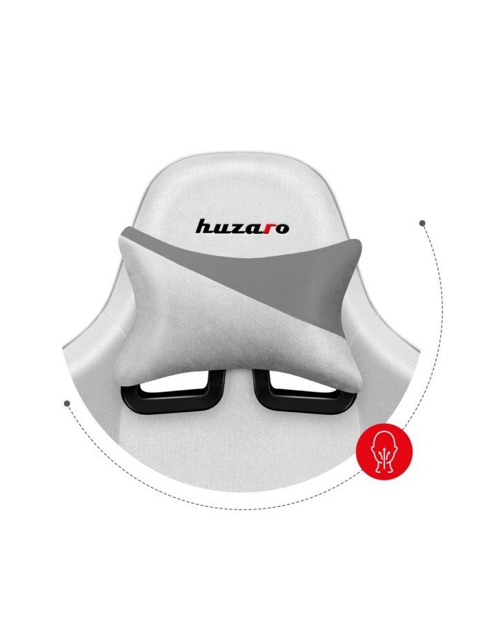 Huzaro Force 6.2 PC gamingstol Spand (vugge) sde Gr, Hvid #14