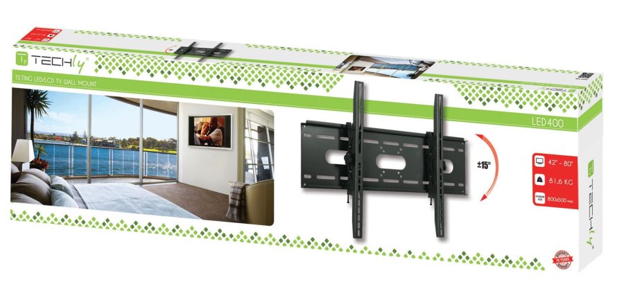 Techly ICA-PLB-890 tv-beslag 2,03 m (80