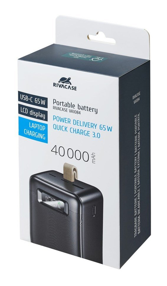 Rivacase VA1084 powerbank Lithium polymer (LiPo) 40000 mAh Sort #18