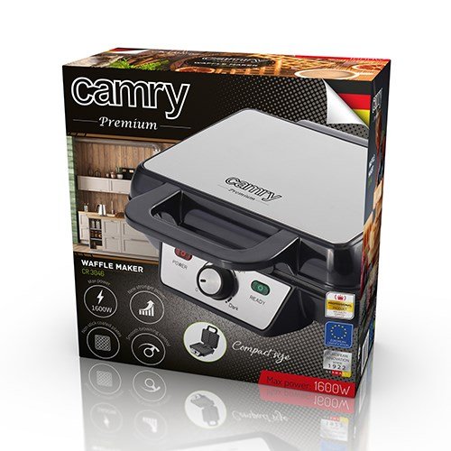 Camry CR 3046 vaffeljern 2 vaffel/vafler Sort 1000 W #5