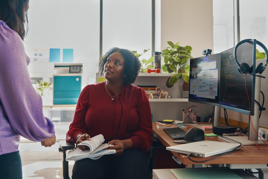 HP Poly Blackwire 3320 Stereo Microsoft Teams Certified USB-C Headset +USB-C/A Adapter #5