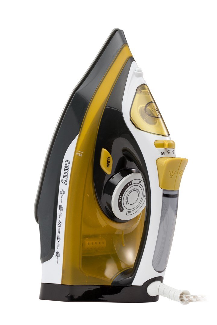 Camry Premium CR 5029 strygejern Dampstrygejern 2400 W Sort, Gul #6