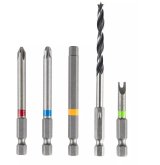 Graphite Energy+-st i aluminiumskasse: boremaskine/skruemaskine med aftageligt hndtag, 2 genopladelige 2.0Ah-batterier, oplader og 109 tilbehr #5