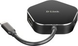 D-Link DUB-M420 Ledningsfrt Thunderbolt 3 Aluminium, Sort #1
