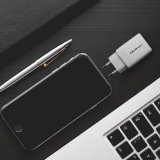 Qoltec 51825 GaN 45W oplader | 5-20V | 1.5-3A | 1 x USB-C PD | 1x USB QC 3.0 | Hvid #4